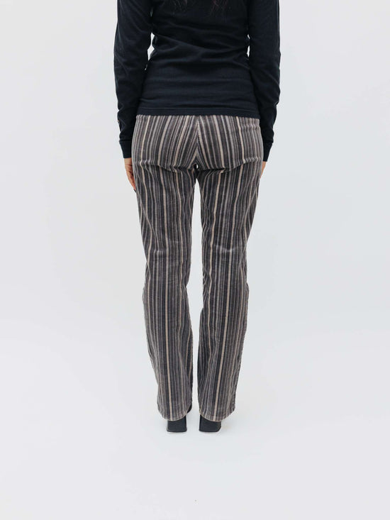 Vintage 00s Low Rise Corduroy Striped Pants