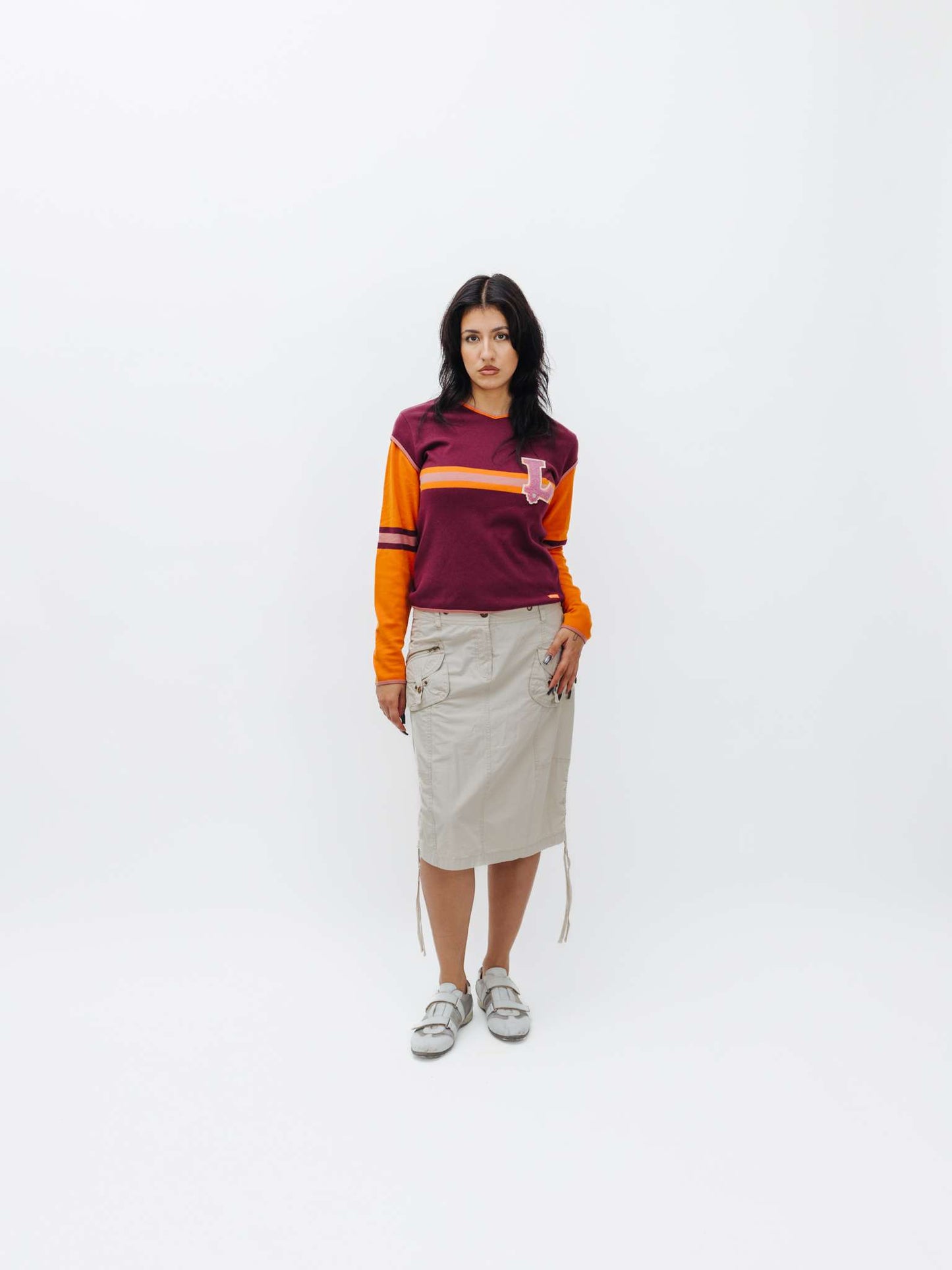 Vintage 00s Low Rise Grunge Ruched Skirt