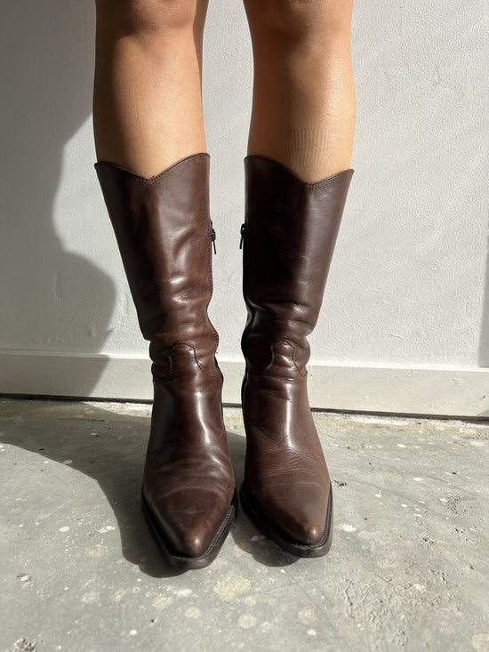Vintage 00s Brown Cowboy Boots