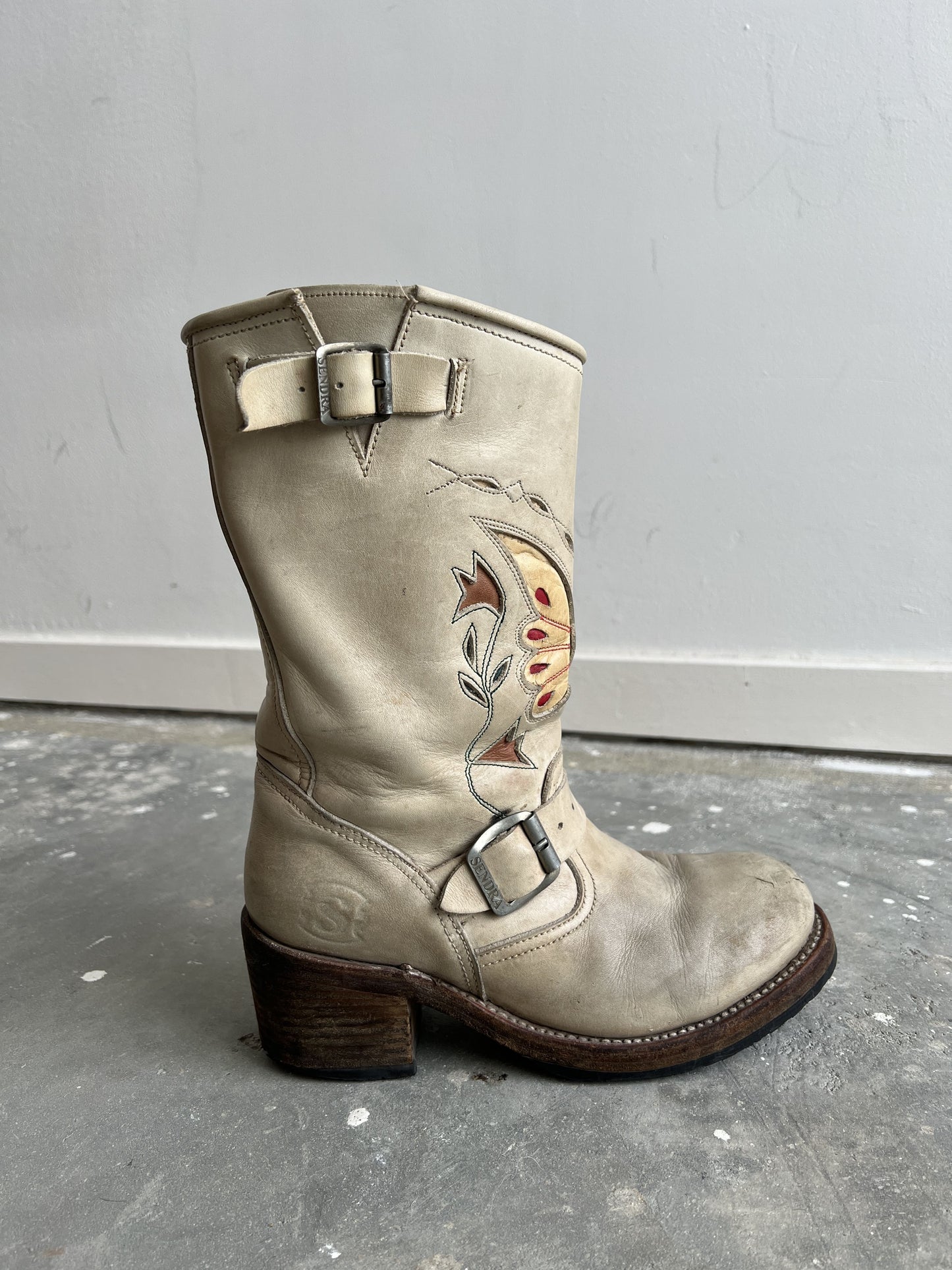 Vintage Y2K Sendra  Butterfly Biker Boots (Limited Edition)