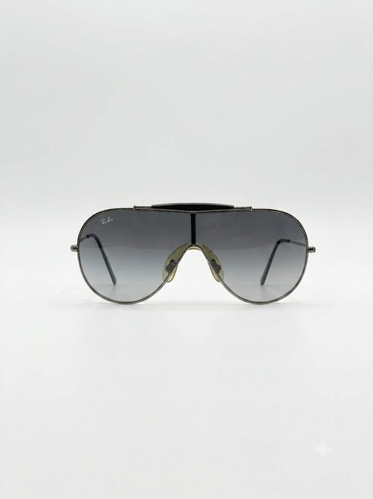 Vintage 00s Rayban 70s Style Chromed Sunglasses