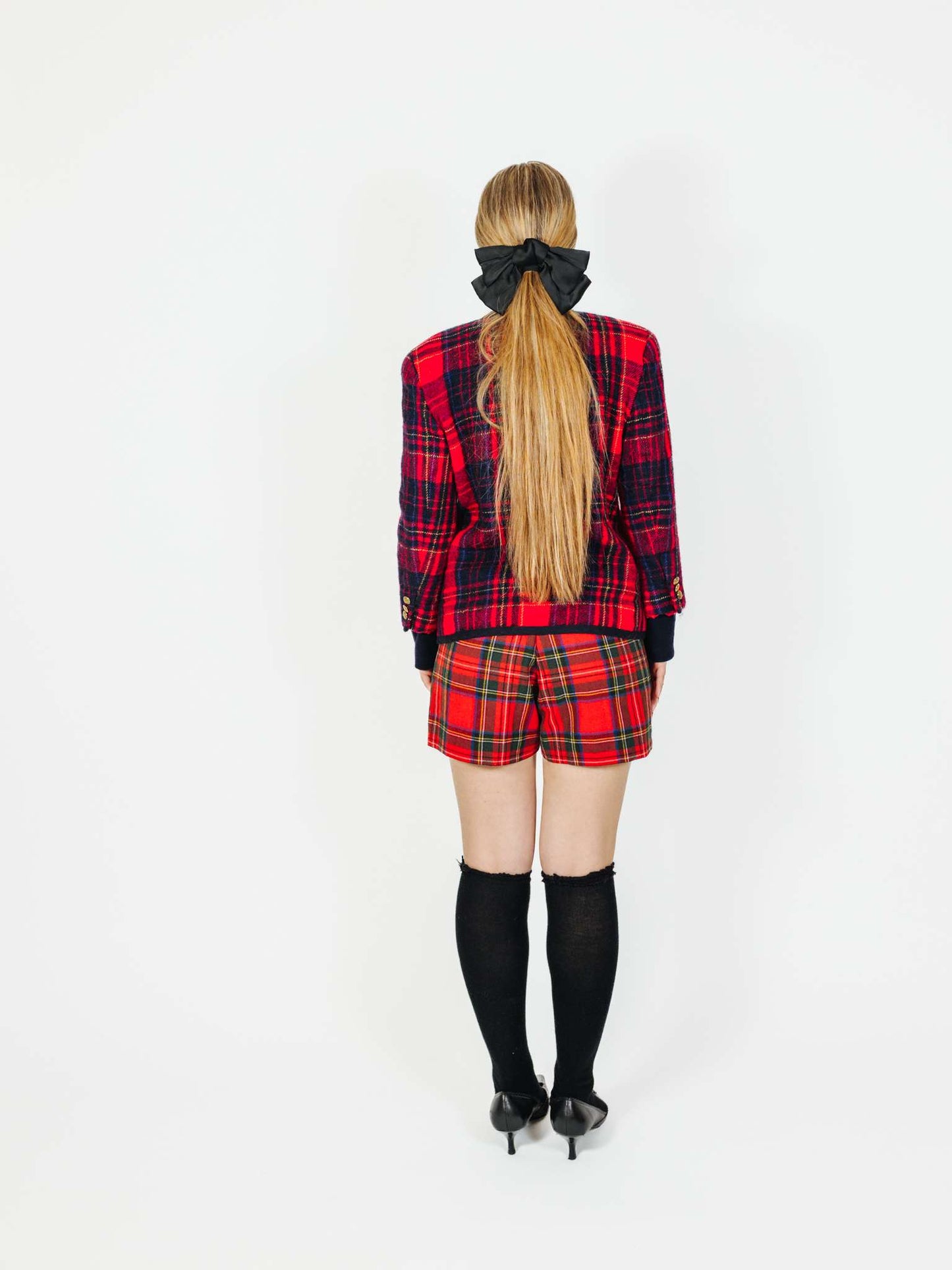 Vintage 90s Old Money Checkered Wool Jacket (It's giving Chanel)