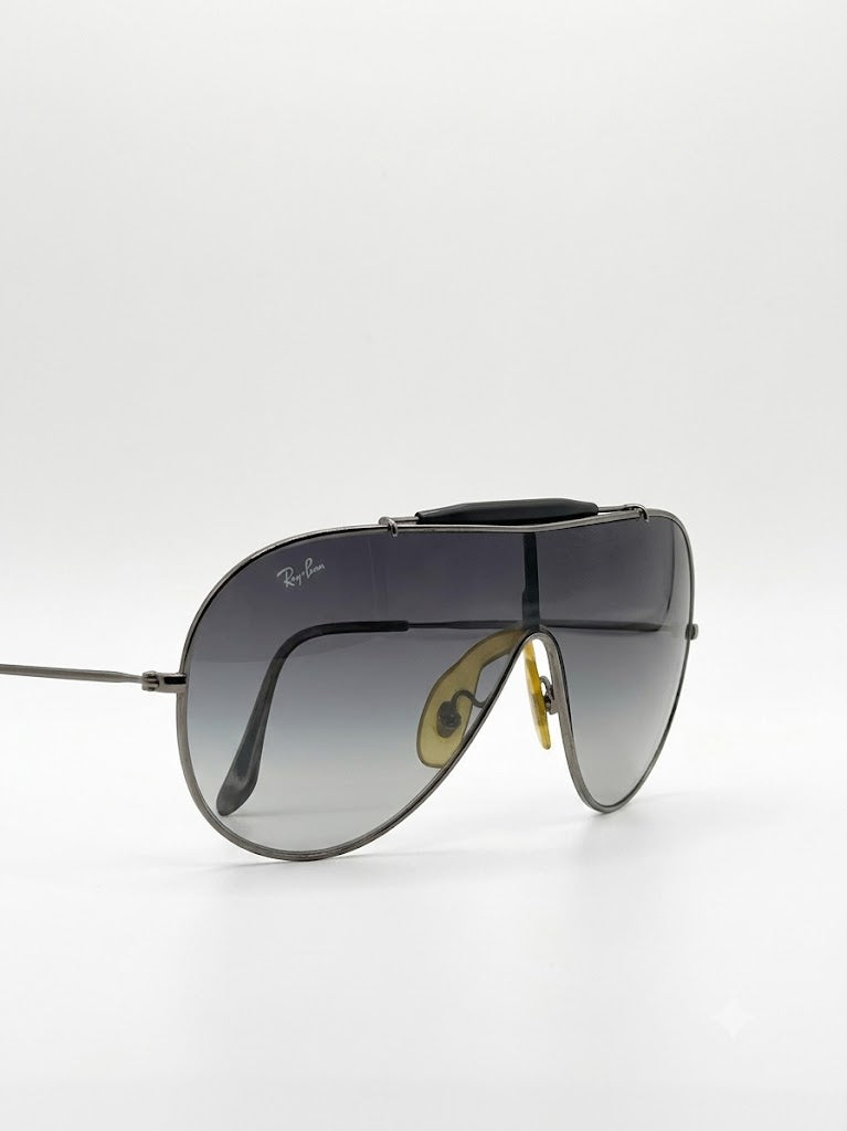 Vintage 00s Rayban 70s Style Chromed Sunglasses