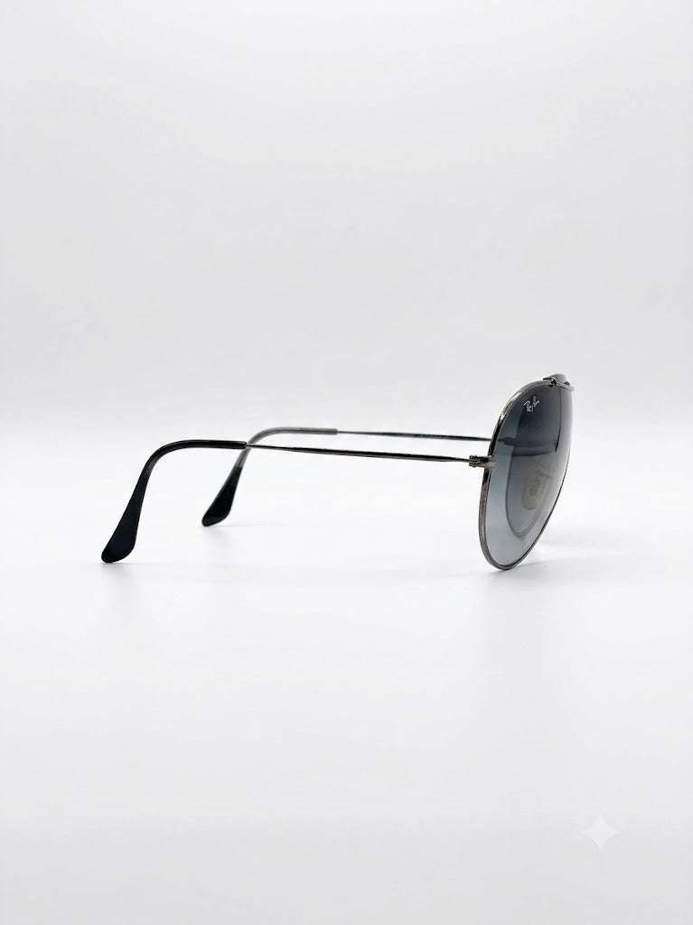 Vintage 00s Rayban 70s Style Chromed Sunglasses