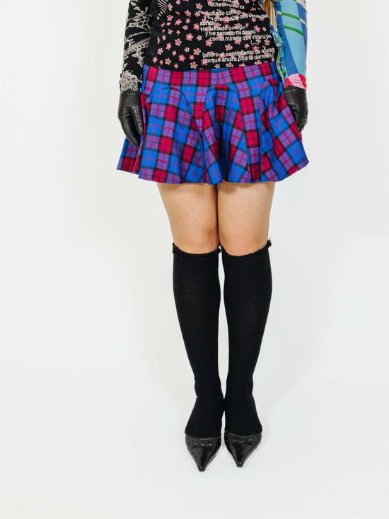 Vintage 00s Checkered Plaid Mini Skirt (it's giving Clueless vibes)