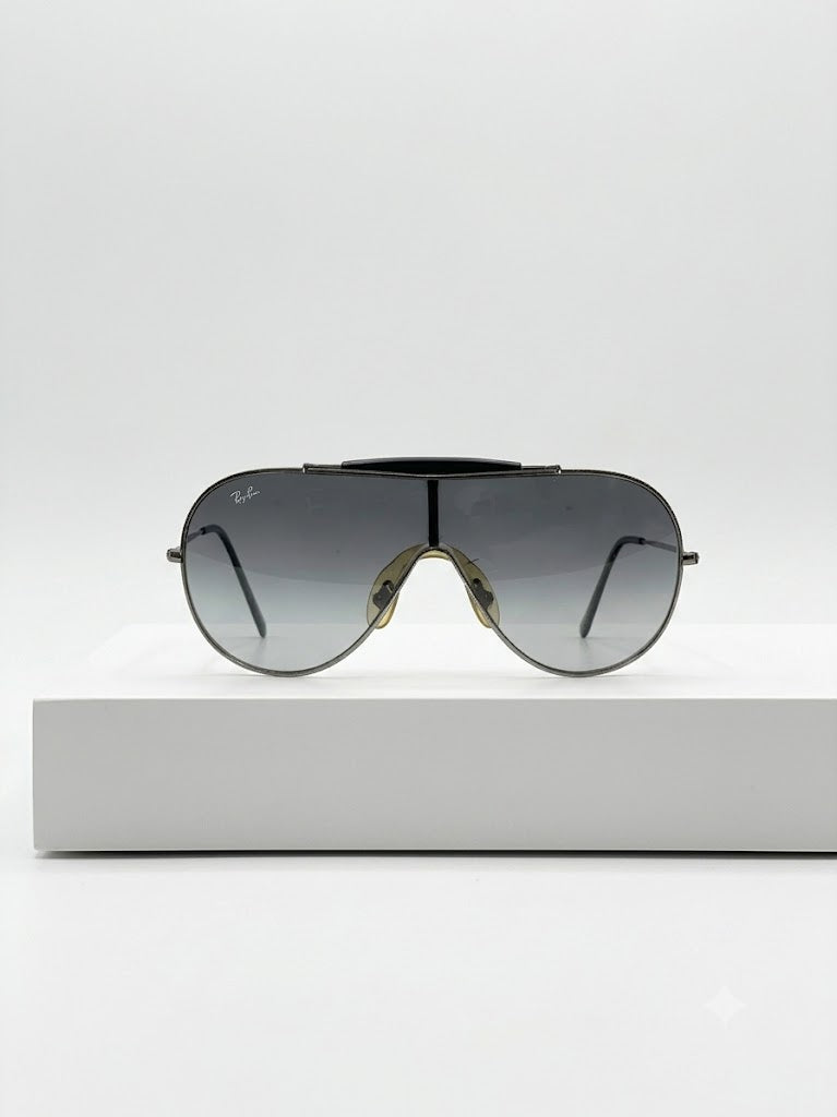Vintage 00s Rayban 70s Style Chromed Sunglasses