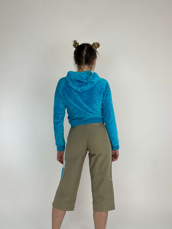 Vintage Y2K Capri Pants With Embroidered Letters