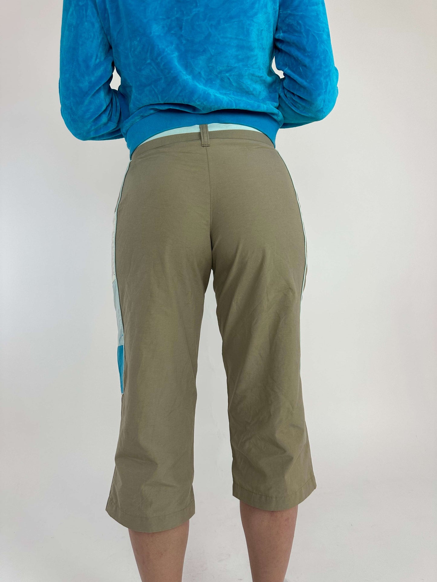 Vintage Y2K Capri Pants With Embroidered Letters