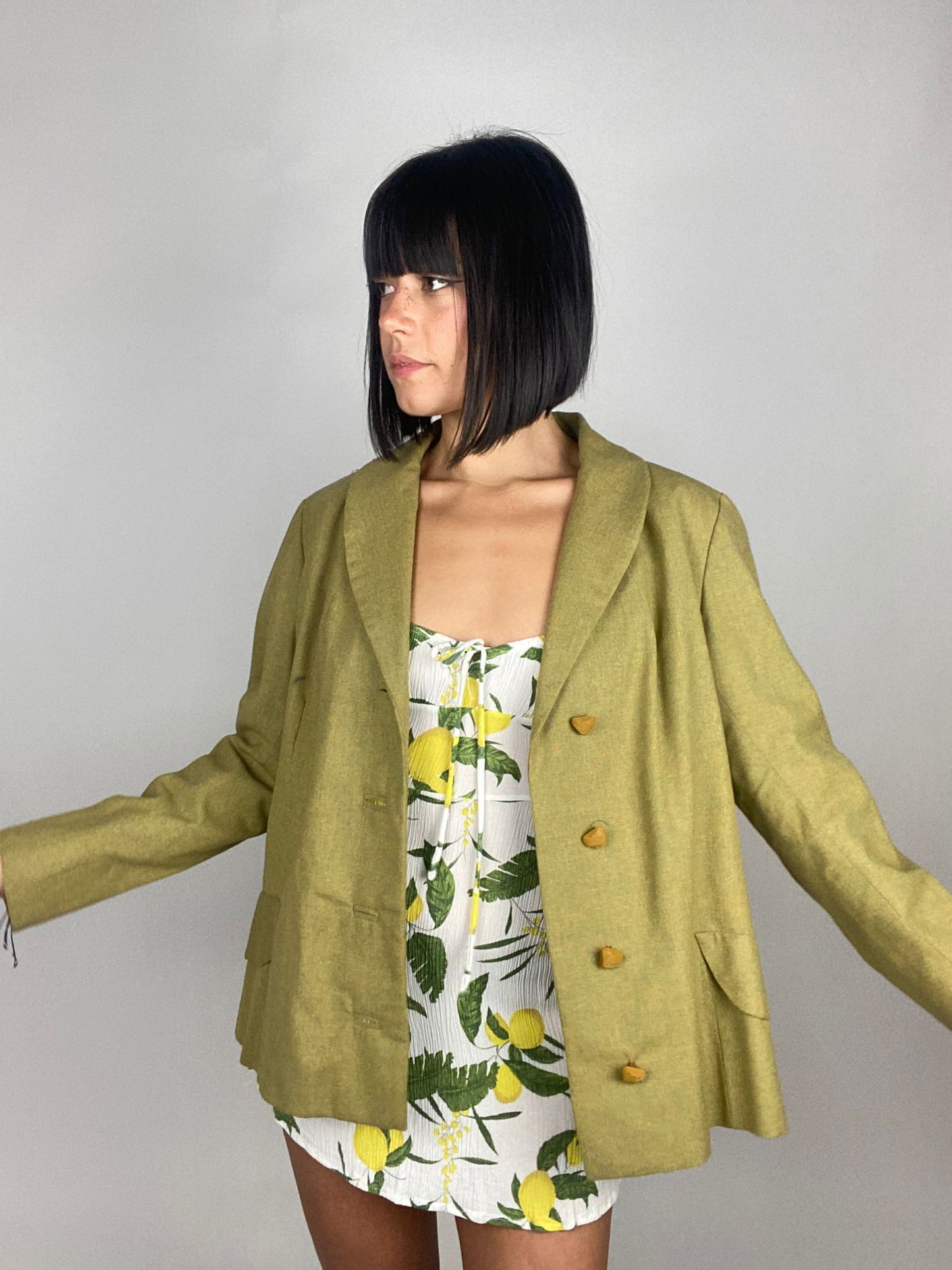 Vintage 90s Oversized Oriental Blazer