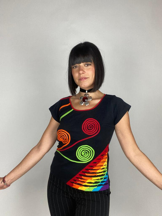 Vintage 00s Colorful Fairy Core Tee