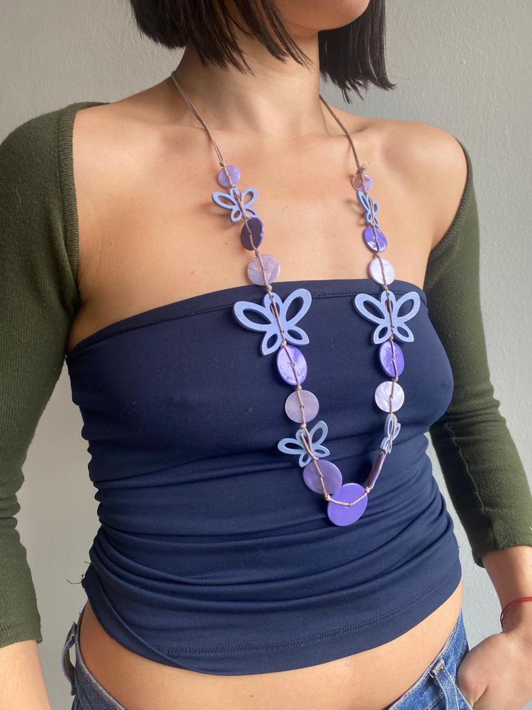 Vintage 00s Butterfly Necklace