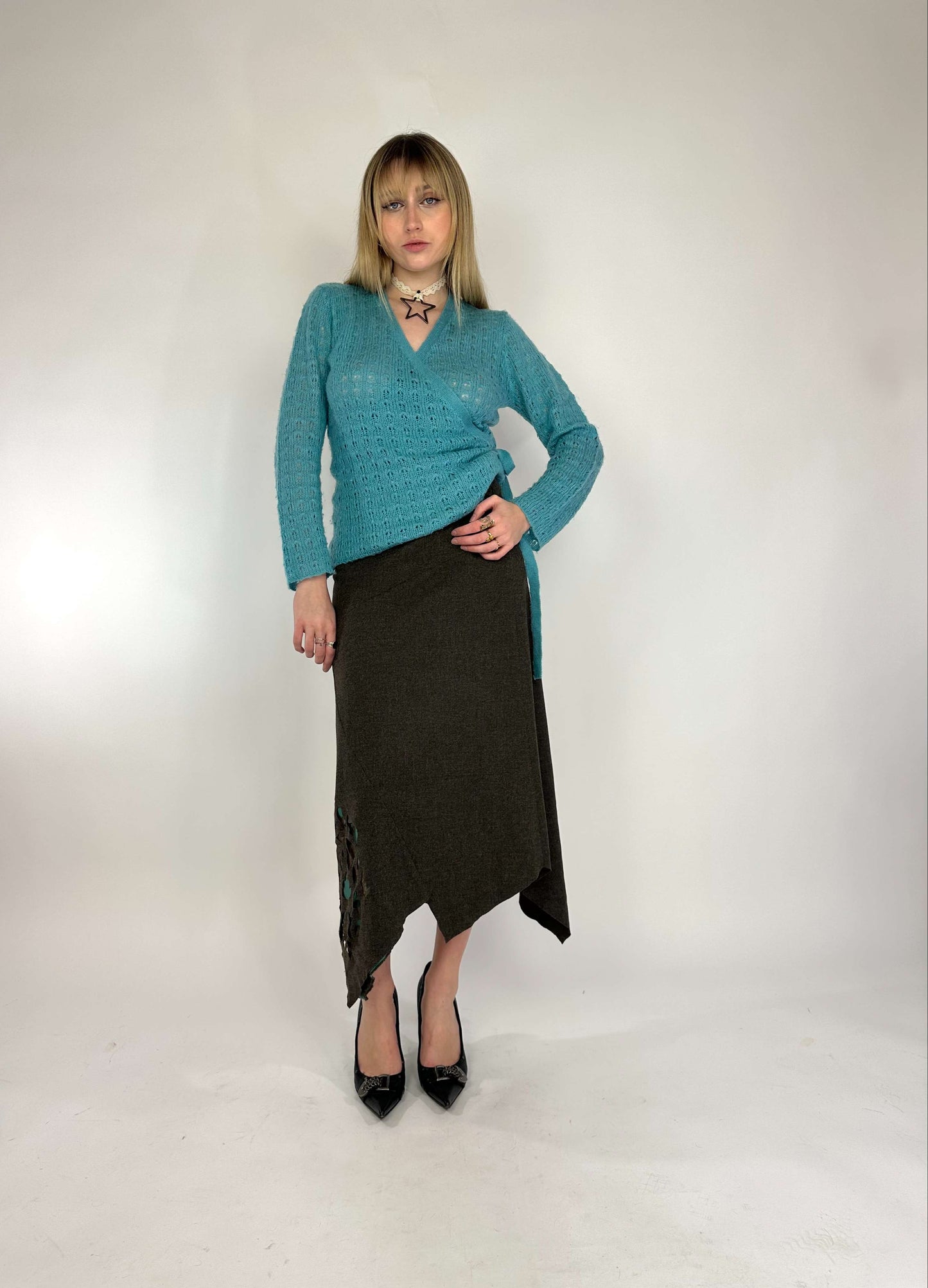 Vintage 00s Asymmetrical Boho Long Skirt
