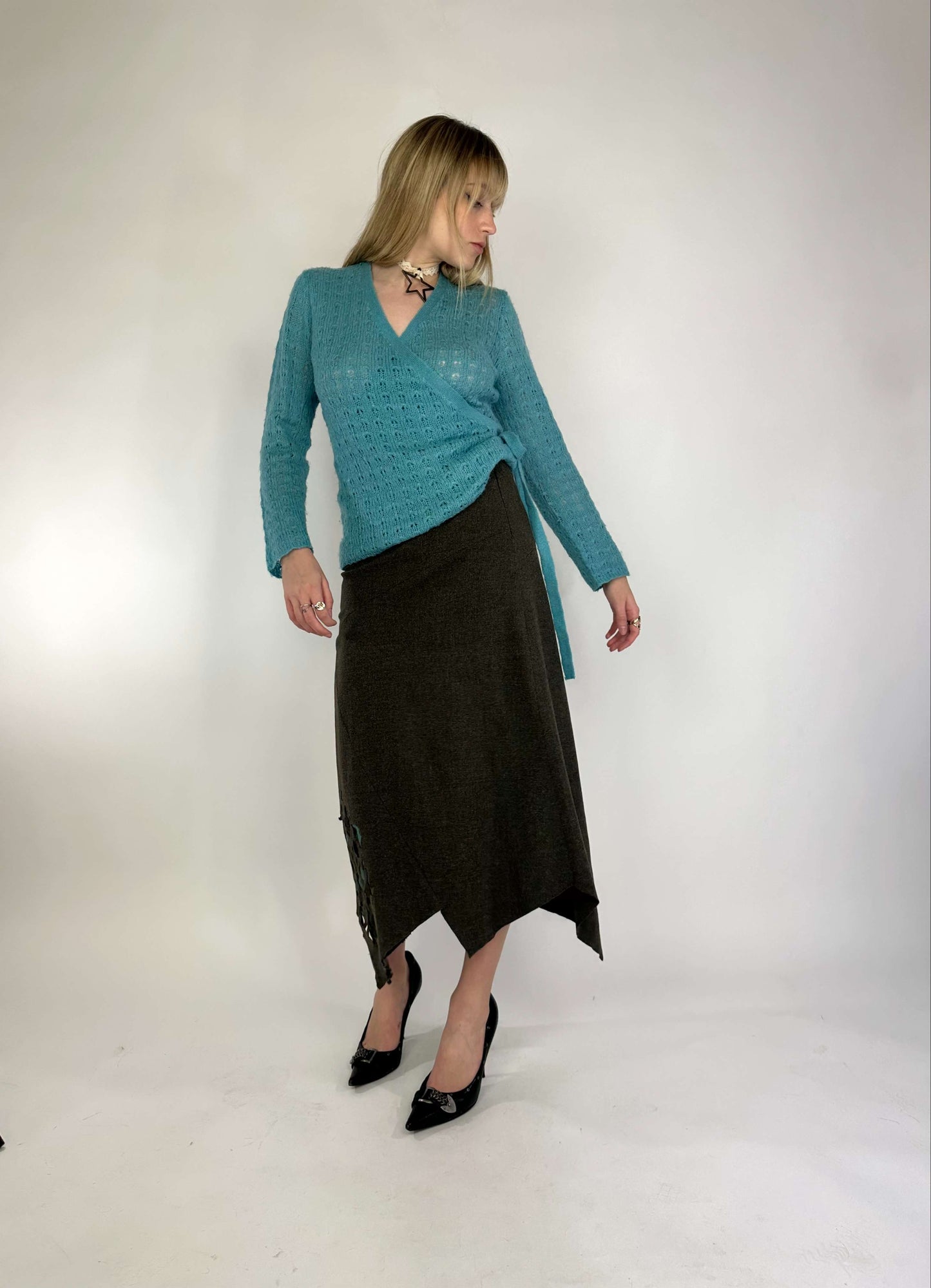 Vintage 00s Asymmetrical Boho Long Skirt