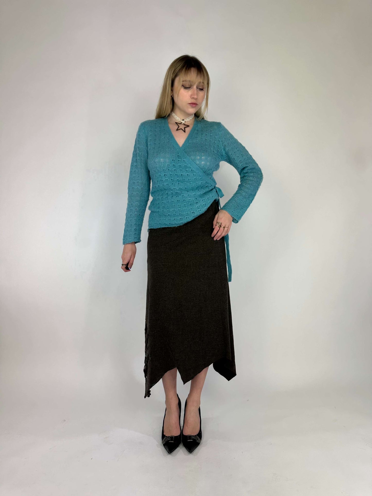 Vintage 00s Asymmetrical Boho Long Skirt